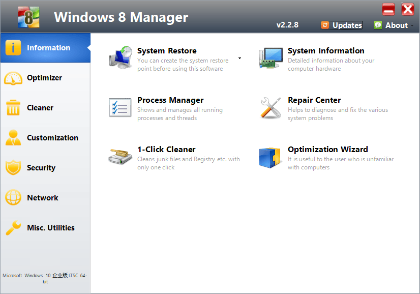 Windows 8 Manager
