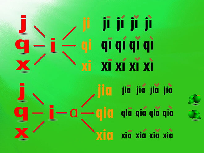 汉语拼音j q  x Flash动画课件下载
