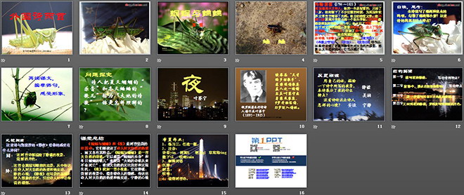 外国诗两首《蝈蝈与蛐蛐、夜》PPT课件4