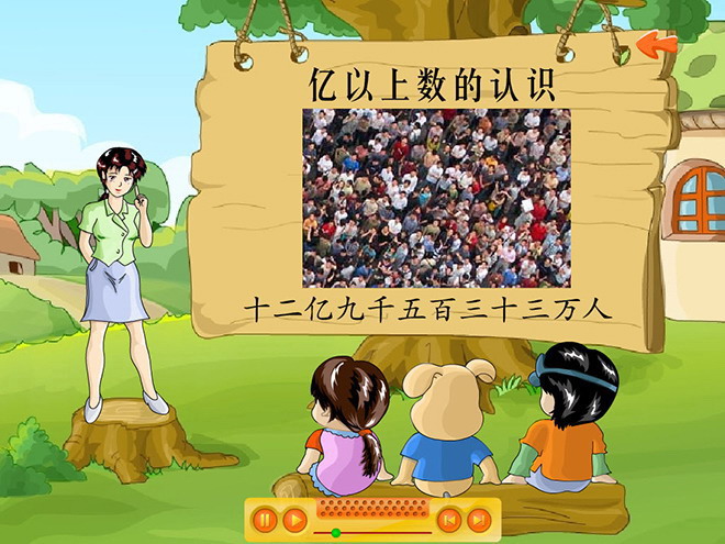 《亿以上数的认识》大数的认识Flash动画课件