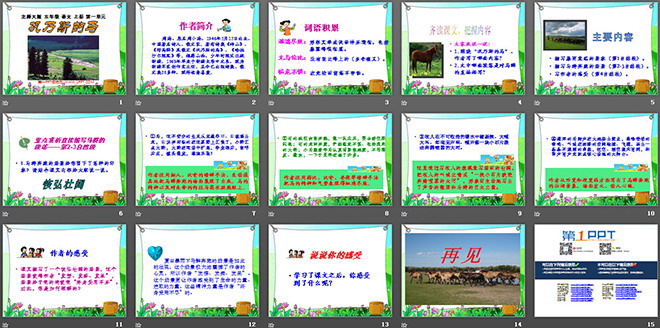 《巩乃斯的马》PPT课件2