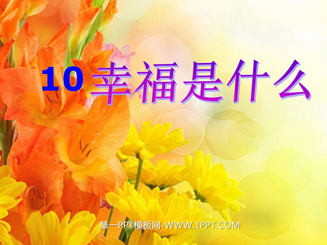 《幸福是什么》PPT教学课件下载4