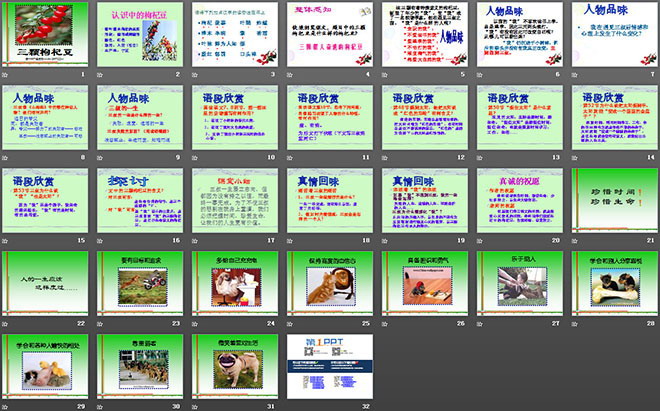《三颗枸杞豆》PPT课件