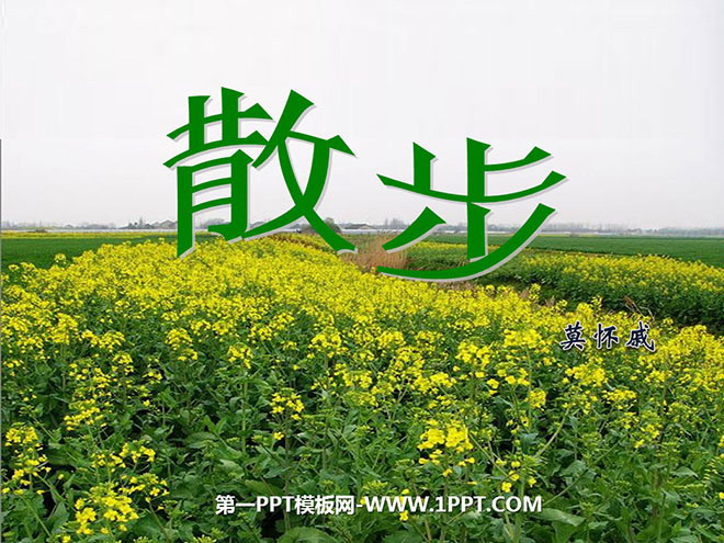 《散步》PPT课件3