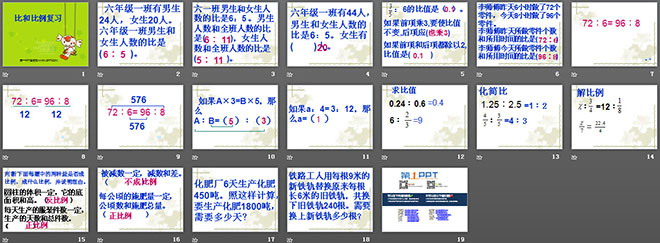 《总复习比和比例》PPT课件