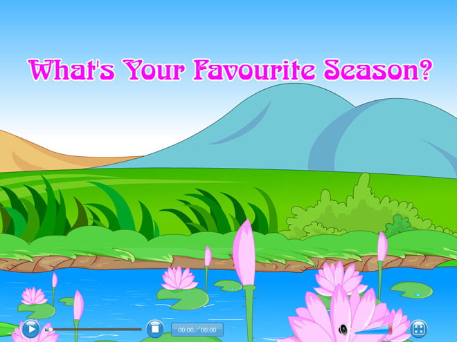 《My favourite season》Lets sing Flash动画课件