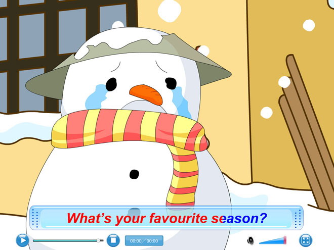 《My favourite season》Lets sing Flash动画课件