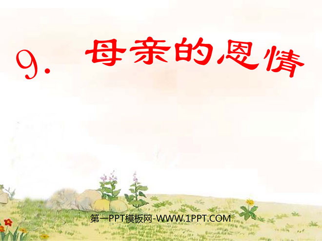 《母亲的恩情》PPT课件5