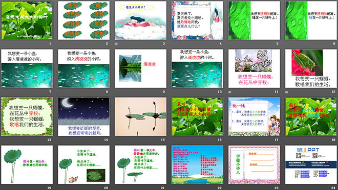 《真想变成大大的荷叶》PPT课件4