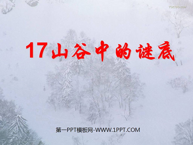 《山谷中的谜底》PPT课件3