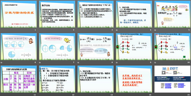 《分数与除法的关系》认识分数PPT课件