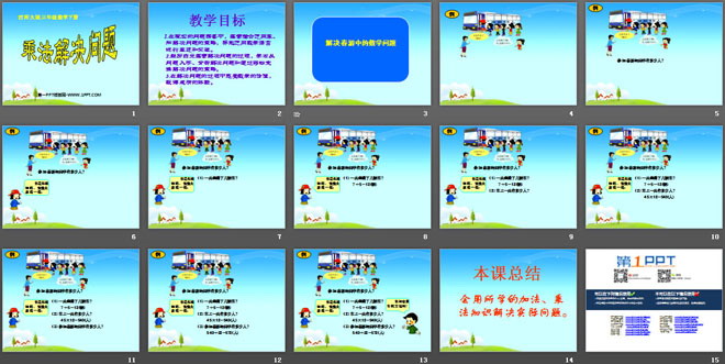 《乘法解决问题》两位数乘两位数的乘法PPT课件