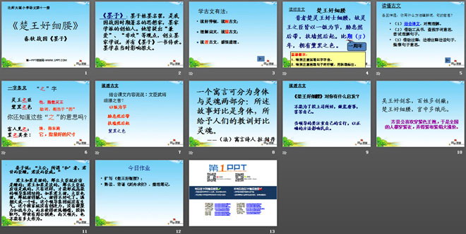 《楚王好细腰》PPT课件2