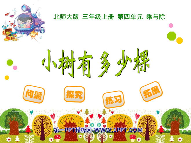 《小树有多少棵》乘与除PPT课件