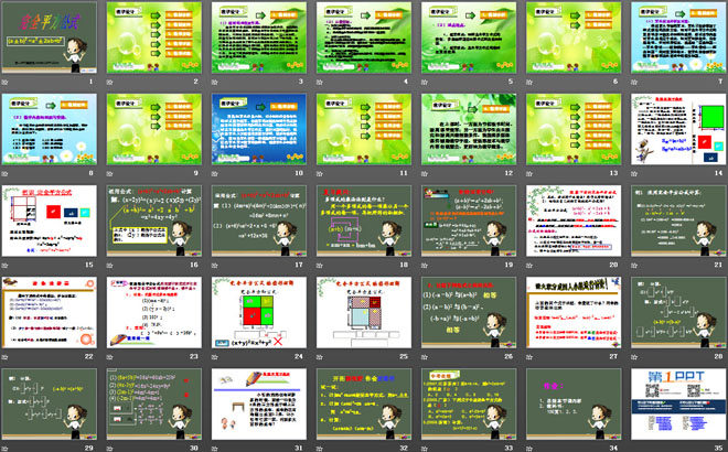 《完全平方公式》整式的运算PPT课件