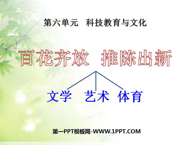 《百花齐放推陈出新》科技教育与文化PPT课件3
