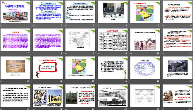 《动荡的中东地区》亚非拉国家的独立和振兴PPT课件