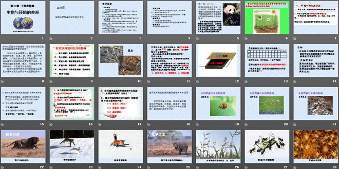 《生物与环境的关系》了解生物圈PPT课件6
