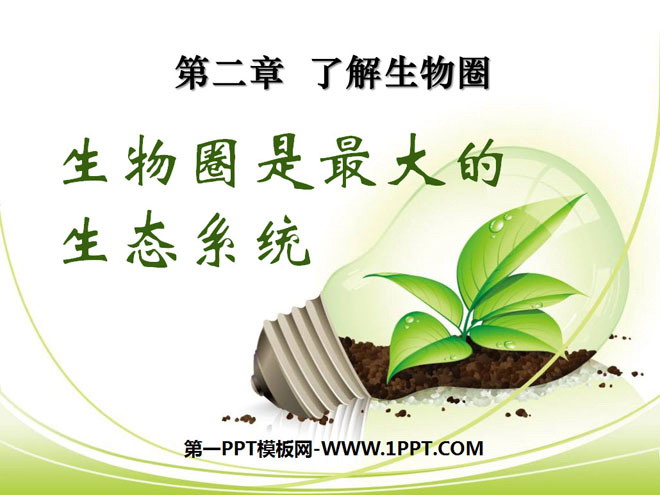 《生物圈是最大的生态系统》了解生物圈PPT课件4