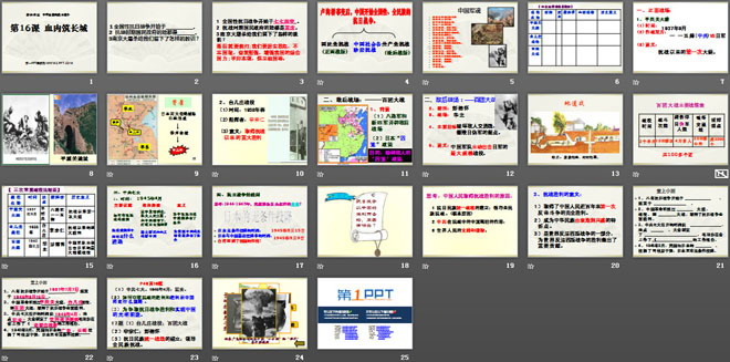 《血肉筑长城》中华民族的抗日战争PPT课件6