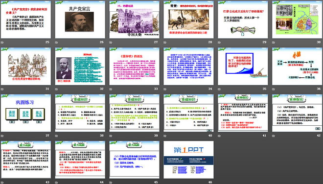 《国际工人运动与马克思主义的诞生》无产阶级的斗争与资产阶级统治的加强PPT课件3