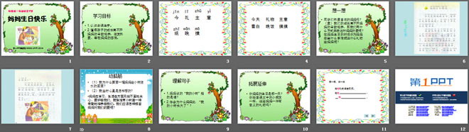 《妈妈生日快乐》PPT课件2