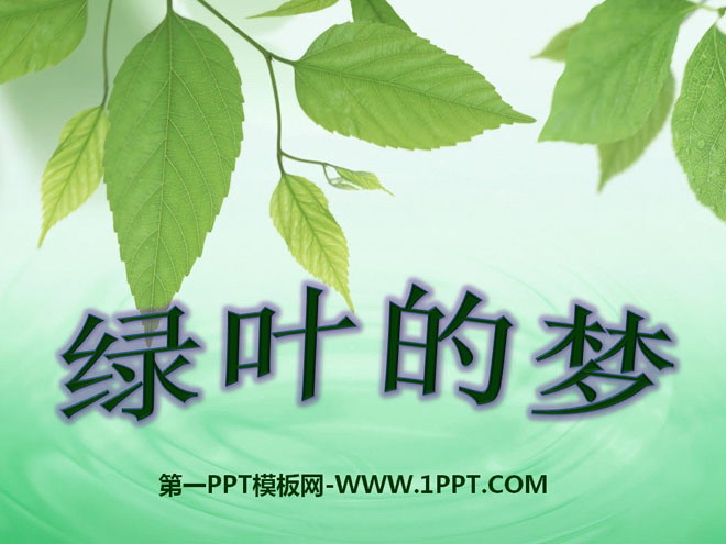 《绿叶的梦》PPT课件