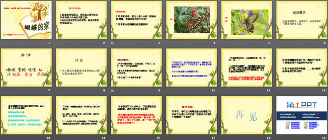 《蝴蝶的家》PPT课件