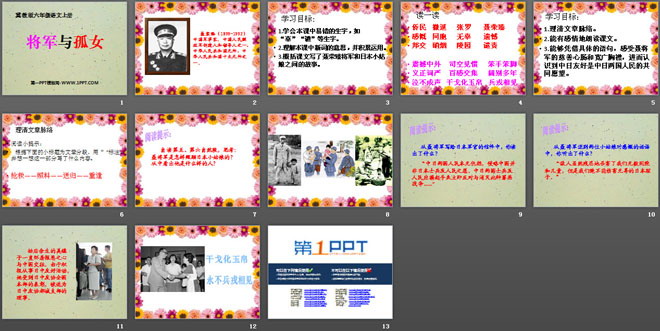 《将军与孤女》PPT课件