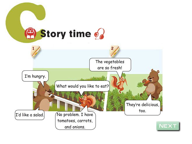 《What would you like?》story time Flash动画课件