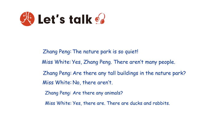 《In a nature park》let\s talk Flash动画课件2