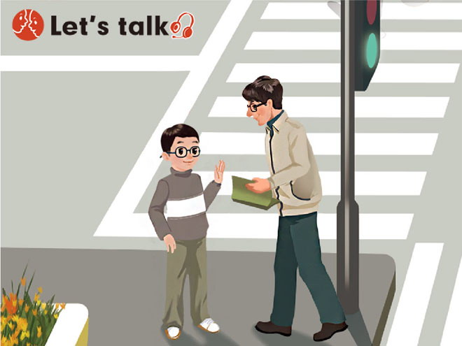 《Ways to go to school》let\s talk Flash动画课件2