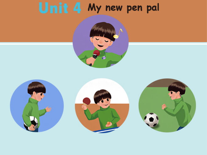 《I have a pen pal》let\s sing Flash动画课件
