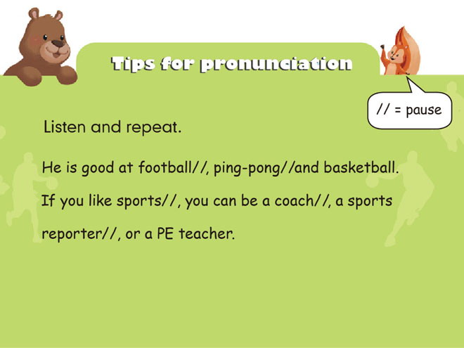 《What does he do?》tips for pronunciation Flash动画课件