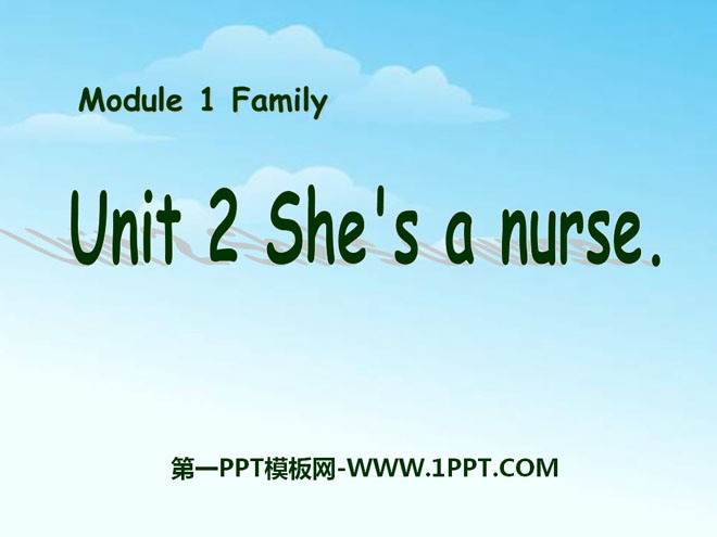 《She\s a nurse》PPT课件2