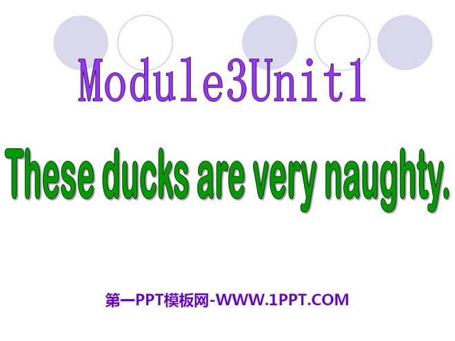《These ducks are very naughty!》PPT课件2