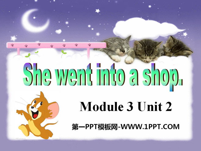 《She went into a shop》PPT课件