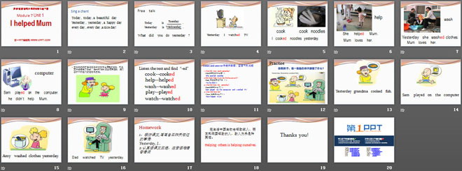 《I helped Mum》PPT课件