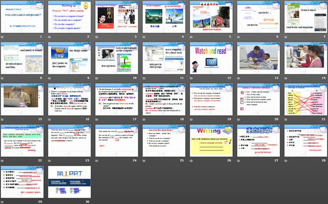 《You can use the computers》PPT课件2
