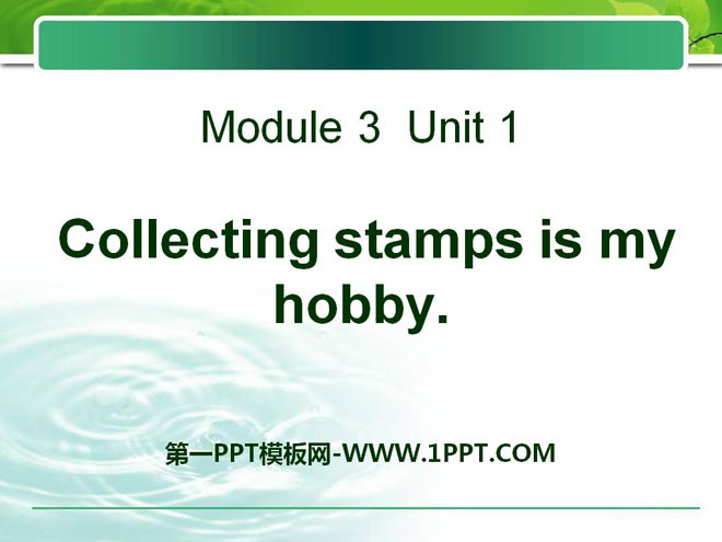 《Collecting stamps is my hobby》PPT课件5