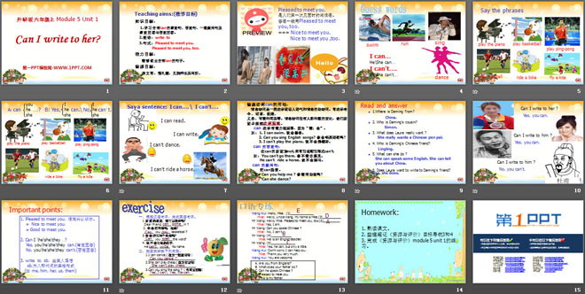 《Can I write to her》PPT课件3