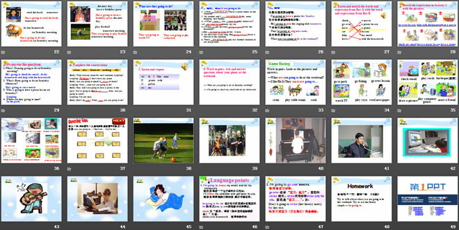 《What are you going to do at the weekends?》Making plans PPT课件2