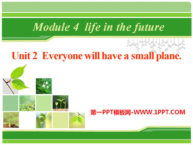 《Every family will have a small plane》Life in the future PPT课件