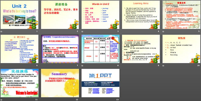 《What is the best way to travel?》Planes,ships and trains PPT课件