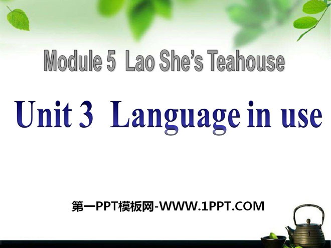 《Language in use》Lao She\s Teahouse PPT课件2