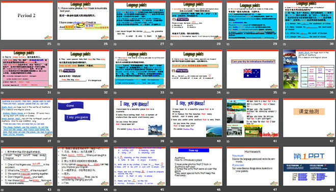 《I have some photos that I took in Australia last year》Australia PPT课件