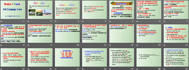 《Language in use》Travel PPT课件2