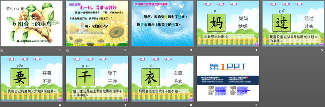 《阳台上的小鸟》PPT课件2