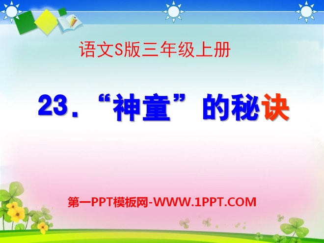 《“神童”的秘诀》PPT课件3