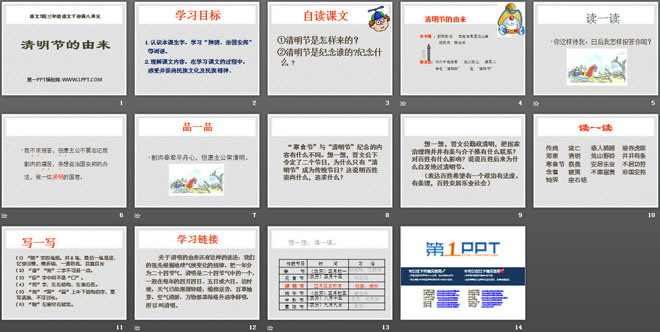 《清明节的由来》PPT课件2